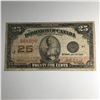 Image 1 : 1923 25 Cent Shinplaster DC-24c Letter E Campbell/Clark