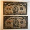 Image 1 : 2X-1923 25 Cent Shinplaster DC-24c Letter A Campbell/Clark