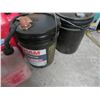 Image 3 : Gas/Diesel Cans w/Fuel Hydraulic Oil and Transmission Fluids