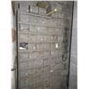 Image 1 : Metal Parts Bin Cabinets 75 Bins, Welding Gauges, Brass Fitting, Welding Supplies In Drawers