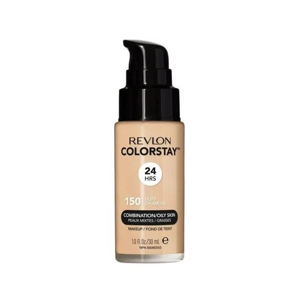 REVLON ALMAY COLORSTAY 24 HRS MATTE FINISH SPF 15 #150 BUFF CHAMOIS COMBINATION OILY SKIN