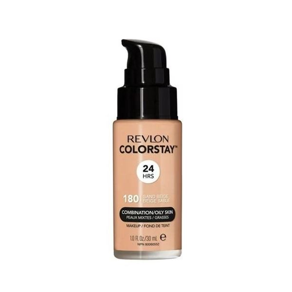 REVLON ALMAY COLORSTAY 24 HRS MATTE FINISH SPF 15 #180 SAND BEIGE COMBINATION/OILY SKIN