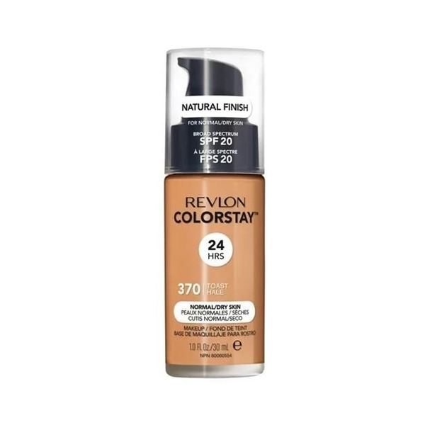 REVLON COLORSTAY NATURAL FINISH 24 HRS SPF 20 #370 TOAST NORMAL/DRY SKIN