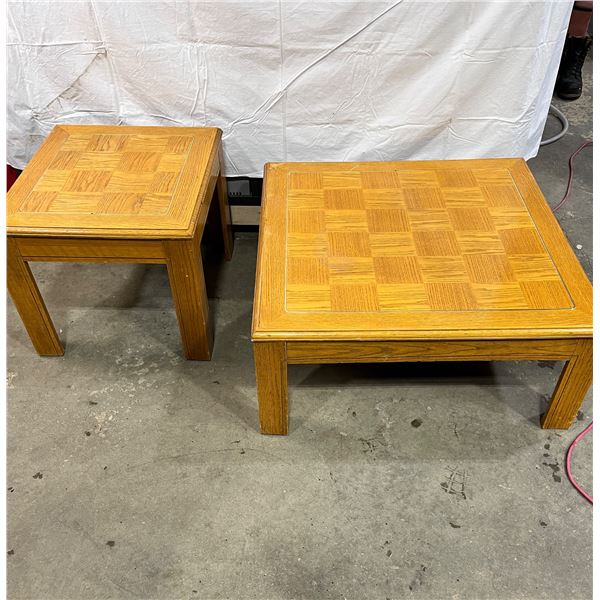 2 Wooden Tables