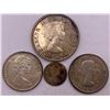 Image 2 : Canadian 80% Silver Dollar, Two Fifty Cent Coins, And Dime  48.95g Total Weight