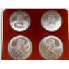 Image 2 : 1976 Montreal Olympic Proof Coin Set 4 Coins .925 Silver 4.32 Troy Ounces