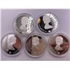 Image 3 : 1988 Calgary Olympic Proof Coin Set 10 Coins 1 Troy Ounce Silver Each