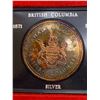 Image 1 : 1871-1971 British Columbia 50% Silver Dollar and 1972 50% Canadian Silver Dollar