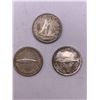 Image 3 : 1921 American Morgan Dollar 26.8g 90% Silver & Three Canadian 80% Silver Dimes (2.33g each)