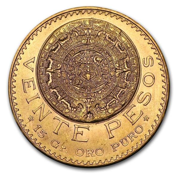 Mexico Gold 20 Pesos BU