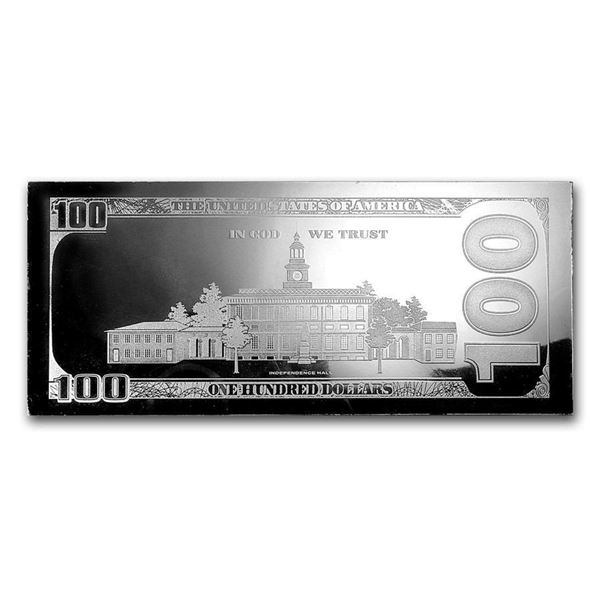 2019 Quarter Pound (4 oz) .999 Pure Silver Bar - $100 Bill (W/Box & COA)