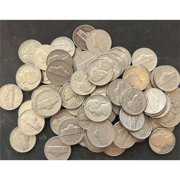 Lot of 62 Jefferson Nickels 1960-1964 P,D,S