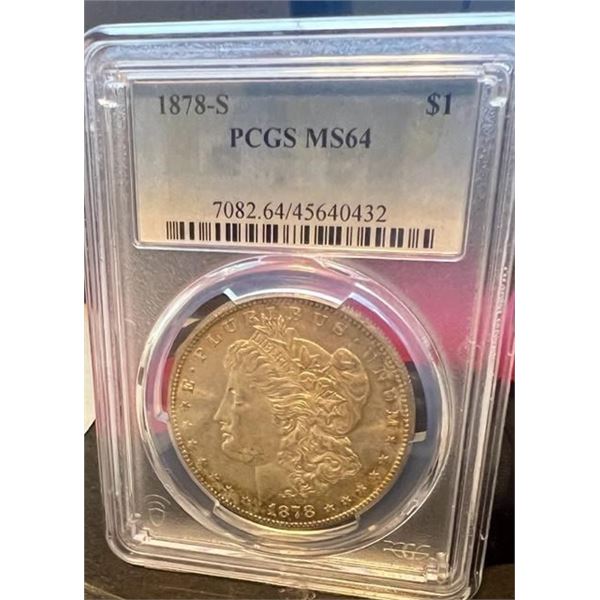 1878-S Morgan Dollar MS-64 PCGS