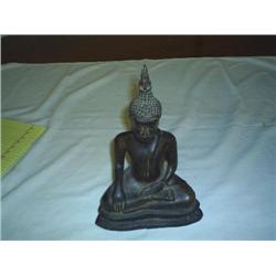 Bronze seated Buddha