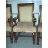 Image 2 : Oak & claw feet dining chairs