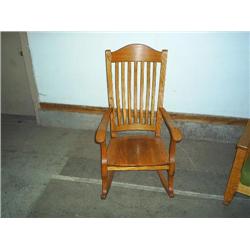 Highback Oak rocker