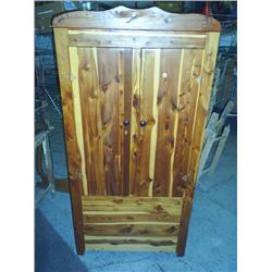 Cedar storage cabinet