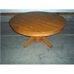 Round Oak coffee table
