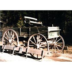 Original Studebaker wagon with tongue