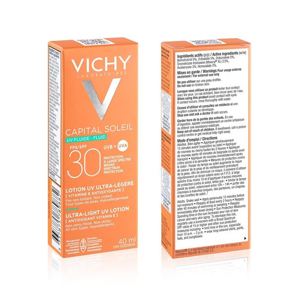 NEW VICHY LABORATORIES CAPITAL SOLEIL SPF 30 UV