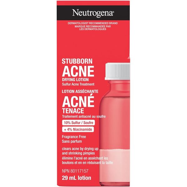 NEW NEUTROGENA STUBBORN ACNE DRYING LOTION