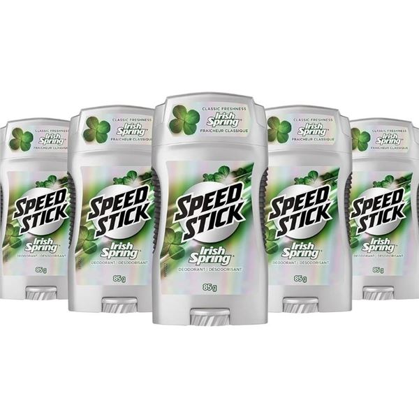 5 SPEED STICK IRISH SPRING DEODORANTS