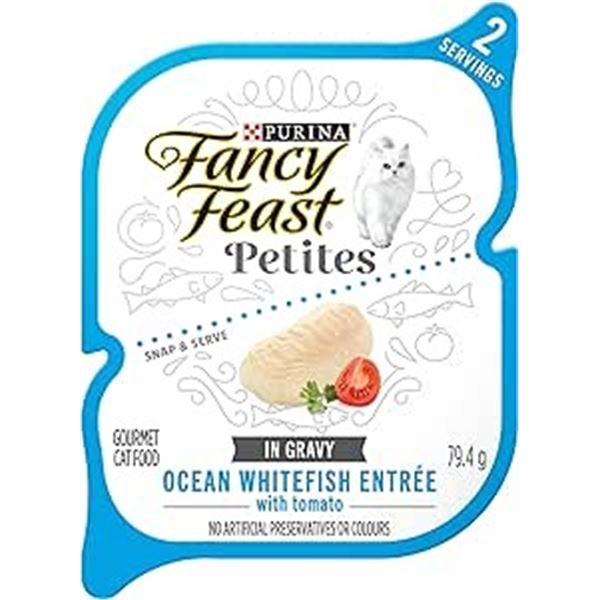 NEW CASE OF 12 FANCY FEAST OCEAN WHITEFISH WITH