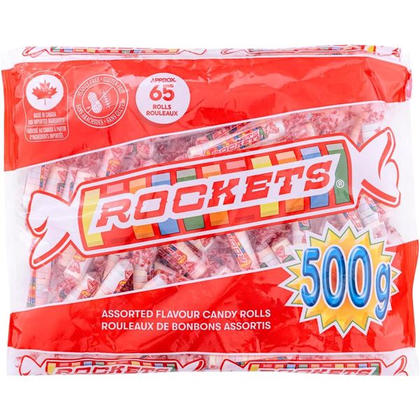 NEW 500G BAG OF ROCKETS ASSORTED FLAVOR CANDY