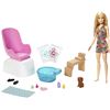 Image 1 : NEW BARBIE SELF CARE PLAYDOLL SET, FIZZY POWDER