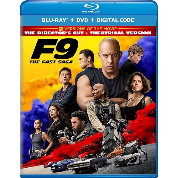 NEW BLU-RAY + DVD + DIGITAL CODE F9 THE FAST SAGA