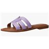 Image 1 : NEW THE DROP MONIKA LAVENDER RAFFIA SANDALS SZ 8.5