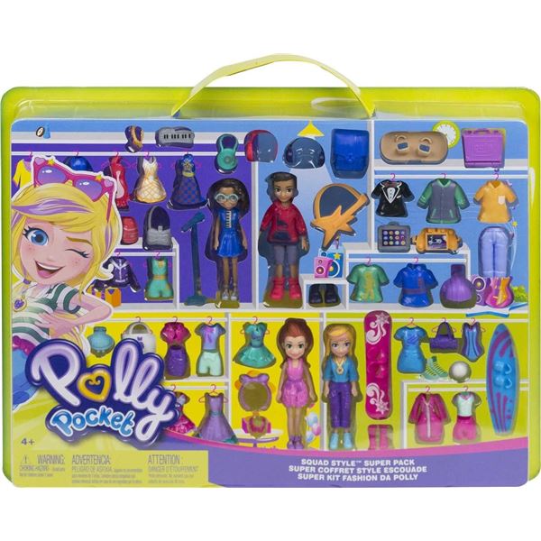 NEW POLLY POCKET SQUAD STYLE SUPER PACK