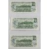 Image 2 : THREE 1973 UNCIRCULATED CANADIAN $1 BANKNOTES