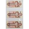 Image 1 : 1986 CANADA BIRD SERIES SEQUENTIAL SERIAL #'S $2 BANKNOTES
