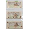 Image 2 : 1986 CANADA BIRD SERIES SEQUENTIAL SERIAL #'S $2 BANKNOTES