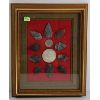 Image 1 : FRAMED HANDMADE ARROWHEAD & FACSIMILE COIN SET