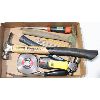 Image 1 :  3 MISC HAMMERS, INCL. STANLEY FATMAX, 5 MINI PRY BARS, STUD SENSOR, 50' CRAFTSMAN TAPE