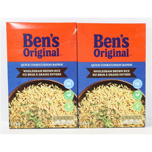 2 PKS BEN'S ORIGINAL WHOLE GRAIN BROWN RICE