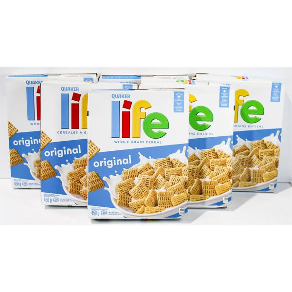 6 BXS LIFE BRAND CEREAL 450G PER BOX