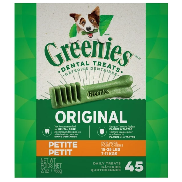 GREENIES DOG TREATS ORIGINAL SMALL DENTAL CARE