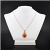 Image 1 : 10.01 ctw Opal and 0.15 ctw Diamond 14K Rose Gold Pendant