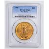 Image 1 : 1908 $20 No Motto Double Eagle Gold Coin PCGS MS63