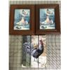 Image 5 : LOT OF CHICKEN DECORATIONS PLATES PICTURES ETC
