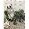 Image 2 : LOT OF MISC FIGURINES DECORATIONS OWLS ETC