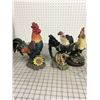 Image 1 : LOT OF ROOSTER FIGURINES