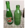 Image 4 : LOT OF VINTAGE POP BOTTLES COCA COLA 7 UP ETC