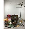 Image 1 : MISC LOT KITCHEN TOOLS PURSE MUSIC SHEET STAND ETC