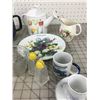 Image 4 : MISC LOT GLASS TEA POTS FIGURINES ETC