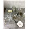 Image 1 : MISC LOT GLASS SHOT GLASSES CANDLE HOLDERS ETC