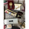 Image 4 : MISC LOT JEWELRY PINS WATCHES KEY CHAINS ETC